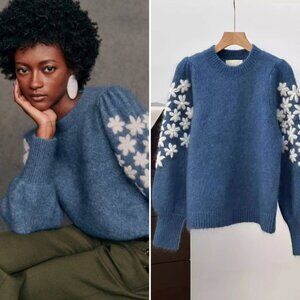 Sezane Luke Jumper Faded Blue